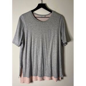 Vince Layered Short Sleeve Tee Size M